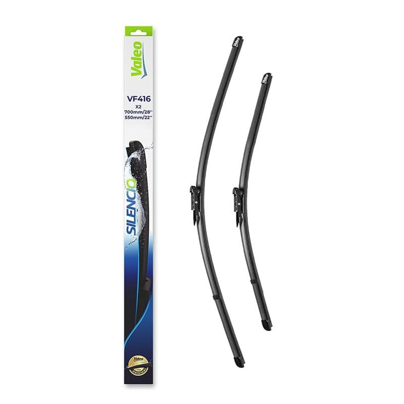VALEO Silencio Essuie-glace - VF416 - Kit de Balais d'Essuie-glace Plat d'Origine de Haute performance, Visibilité Supérieure su