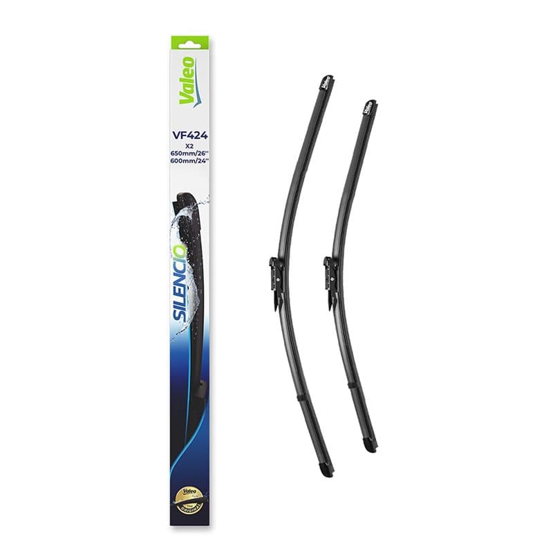 VALEO Silencio Essuie-glace - VF324 - Kit de Balais d'Essuie-glace Plat d'Origine de Haute performance, Visibilité Supérieure su