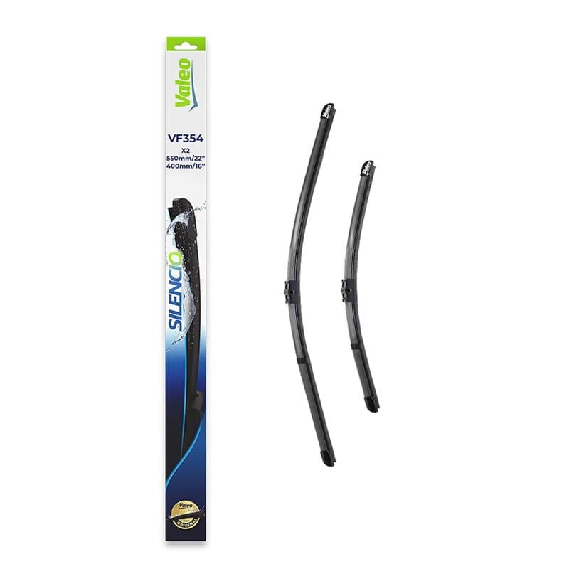 Valeo Silencio Essuie-glace - VF354 - Un Kit d'Essuie-glaces Plats d'Origine de Haute performance, Visibilité Supérieure sur la