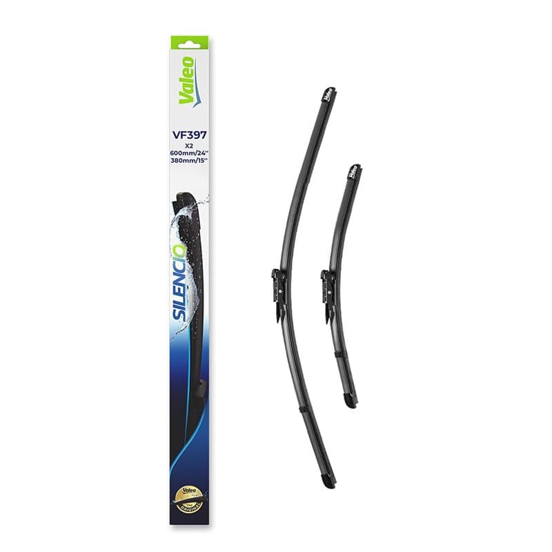 VALEO Silencio Essuie-glace - VF397 - Kit de Balais d'Essuie-glace Plat d'Origine de Haute performance, Visibilité Supérieure su