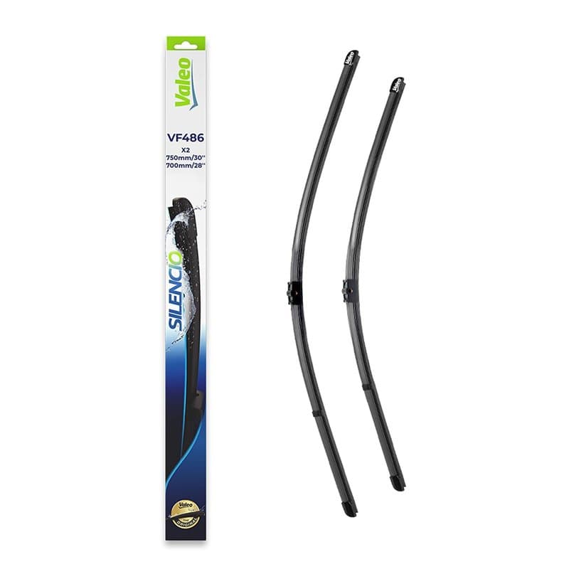 Valeo Silencio Essuie-glace - VF486 - Un Kit d'Essuie-glaces Plats d'Origine de Haute performance, Visibilité Supérieure sur la