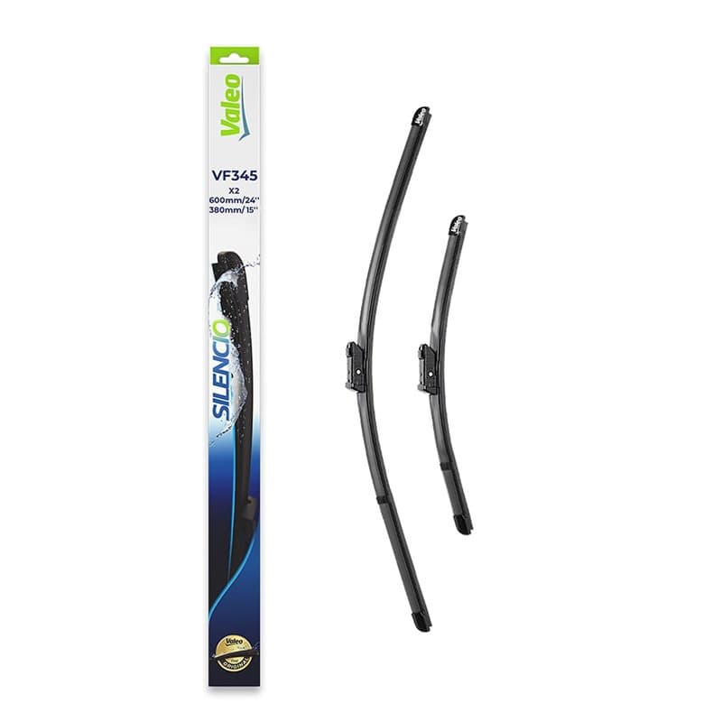 VALEO Silencio Essuie-glace - VF345 - Kit de Balais d'Essuie-glace Plat d'Origine de Haute performance, Visibilité Supérieure su