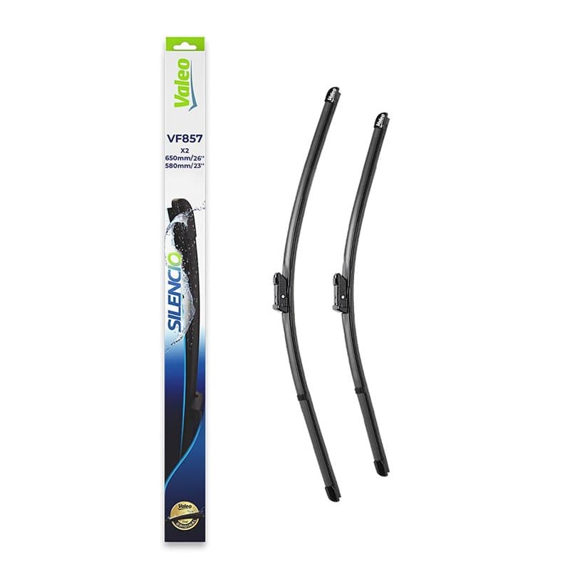 VALEO Silencio Essuie-glace - VF857 - Kit de Balais d'Essuie-glace Plat d'Origine de Haute performance, Visibilité Supérieure su
