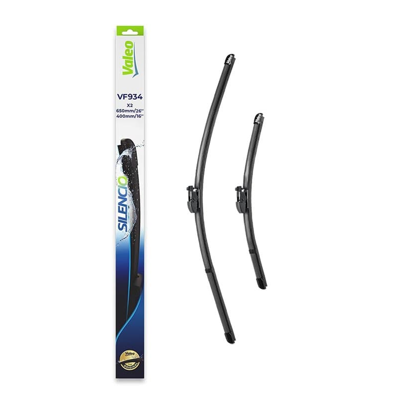 Valeo Silencio Essuie-glace - VF934 - Un Kit d'Essuie-glaces Plats d'Origine de Haute performance, Visibilité Supérieure sur la