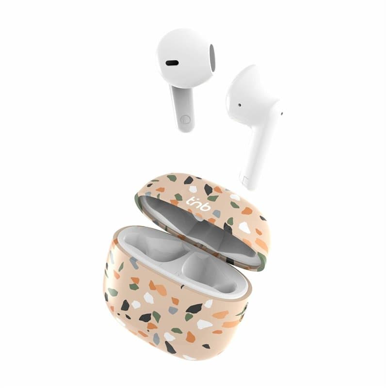Écouteurs Sans Fil avec Étui de Charge T'NB TERRAZZO Beige