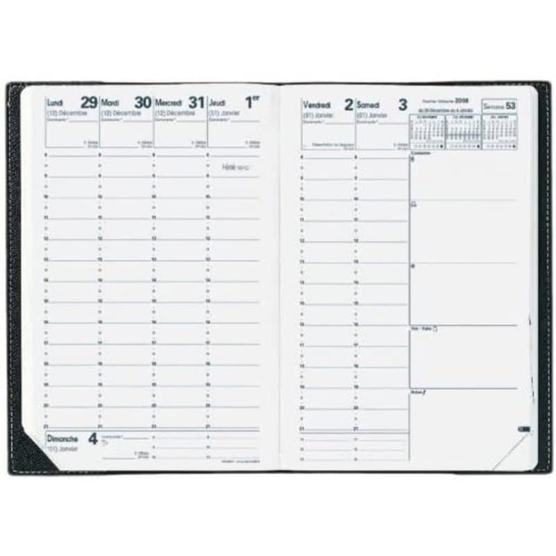 Quo Vadis - Recharge MINISTRE - Agenda civil - Semainier - Format : 16x24cm - Année 2024