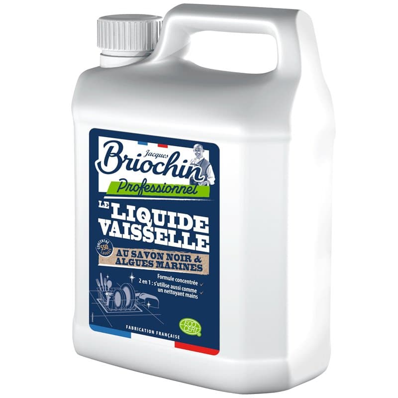 Briochin professionnel - Liquide vaisselle pour plonge Ecocert 5L