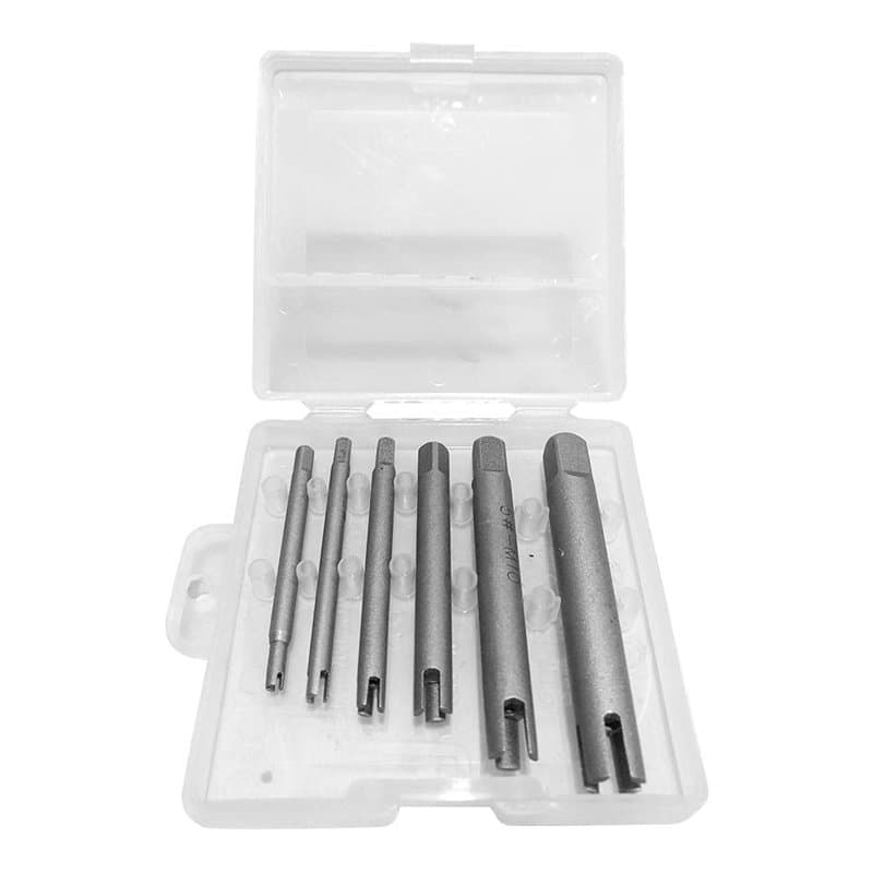 Extracteur de robinet 4 cannelures, Extracteur de tarauds à tête cassée en acier ensemble d'extracteur de tarauds à vis dénudés