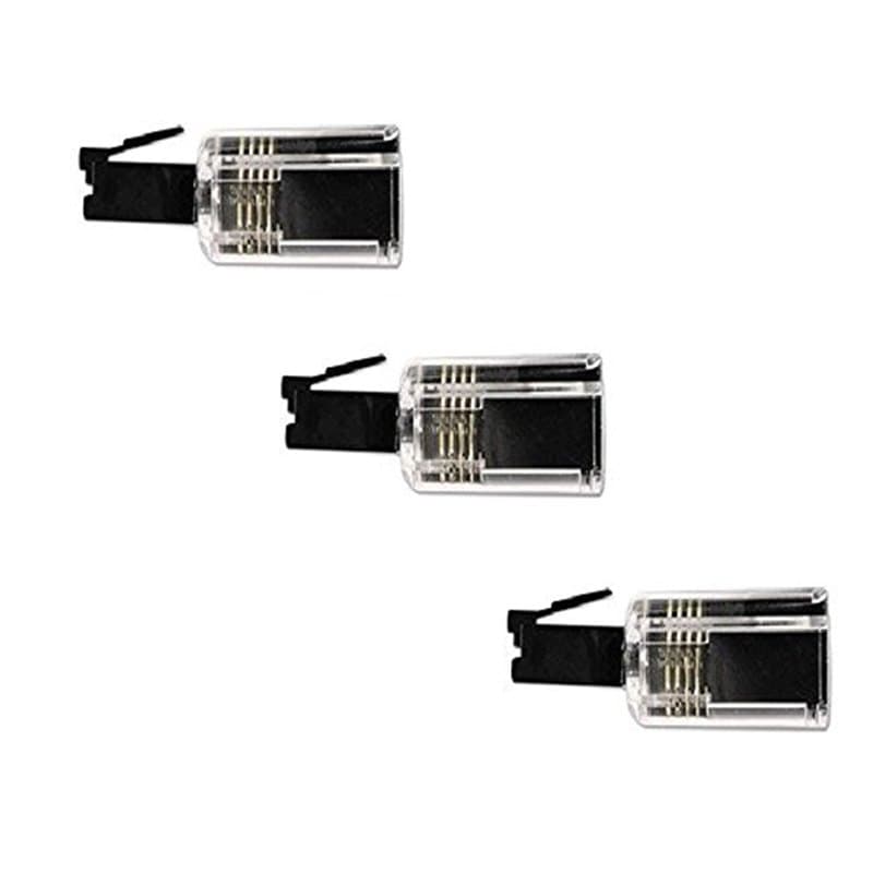 pivotant à 360 ° Cordon téléphonique Démêlant, Lot de 3 clair/noir Dragontrading®