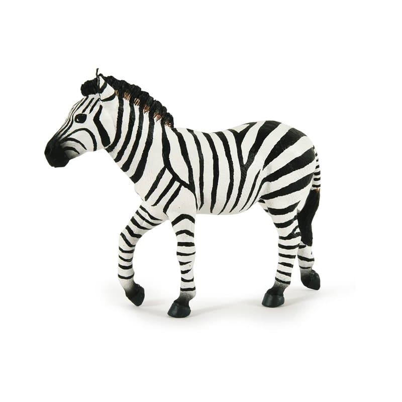 Papo- Zèbre mâle LA Vie Sauvage Figurine, 50249, Multicolore