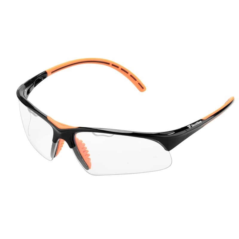 TECNIFIBRE - Lunettes de protection squash - Lunettes de squash black orange