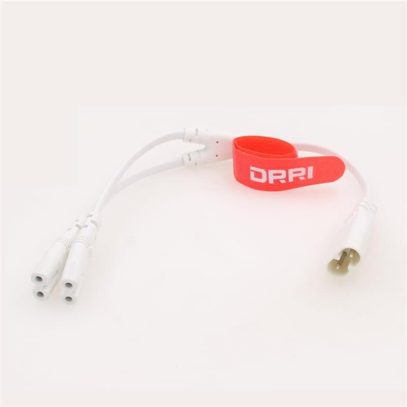 DRRI Câble d'alimentation CA IEC320 C8 vers Dual C7 Y pour imprimantes, appareils photo numériques, Apple TV, PlayStation4