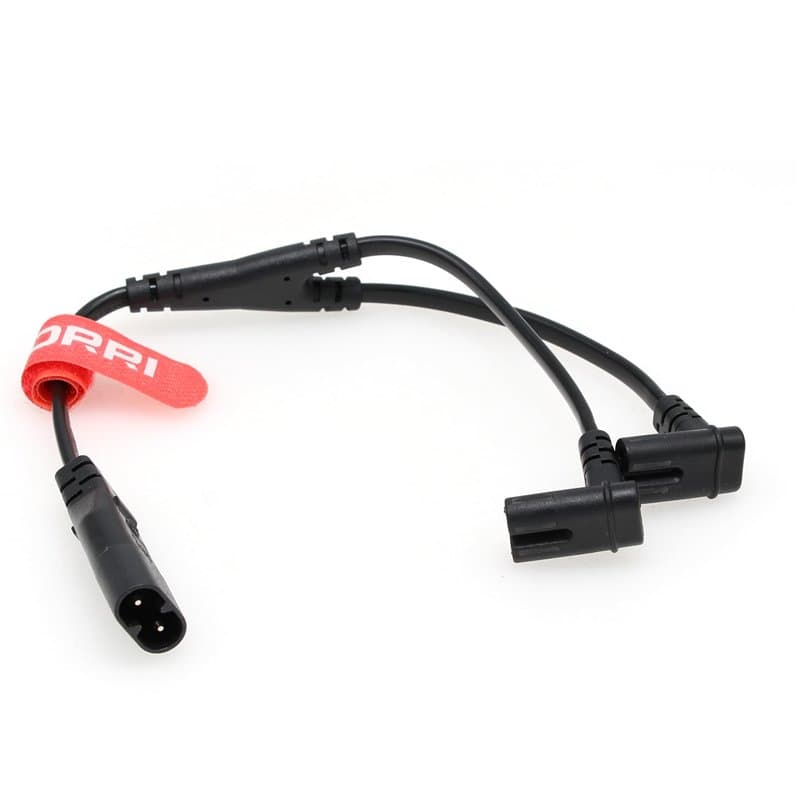 DRRI Câble d'alimentation répartiteur IEC320 C8 vers double angle vers le bas C7 Y pour imprimantes, appareils photo numériques,