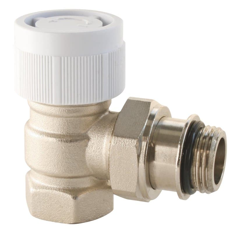 SOMATHERM FOR YOU, Corps thermostatique équerre 1/2" (15x21) en laiton nickelé, compatible avec têtes M30x1,5, étanchéité parfai