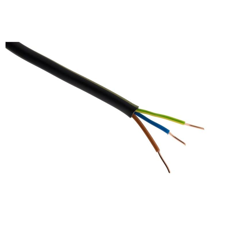 Câble d'alimentation électrique U-1000 R2V 3G2,5mm² - 3m - Zenitech