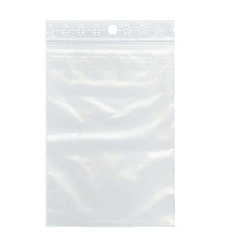 Sachets pour bijoux ou pochette plastique zip - Format 100 x 150 mm / Lot de 100