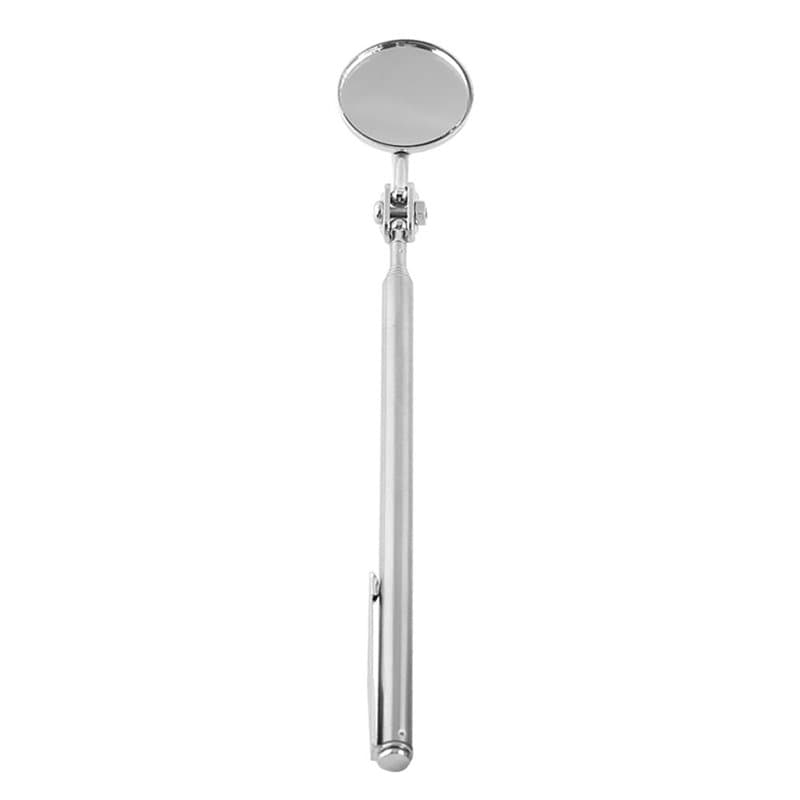 Outil de rétroviseur d'inspection télescopique Arbre de miroir réglable en acier inoxydable(30 * 600mm Pen Clip)+miroir telescop