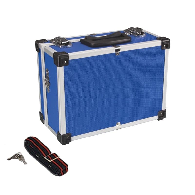 Perel Mallette de rangement, valisette métal, mallette à outils vide, valise outils vide, transport, verrouillable 2 clés, bando