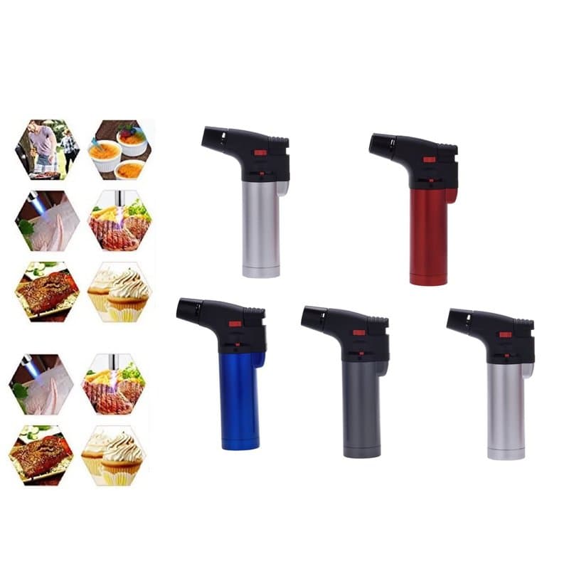 1 PC Mini Chalumeau Couleur Aléatoire Prof Metal Allume Gaz Cuisine Bricolage torche à gaz butane cuisiner, crème brûlée, et bar