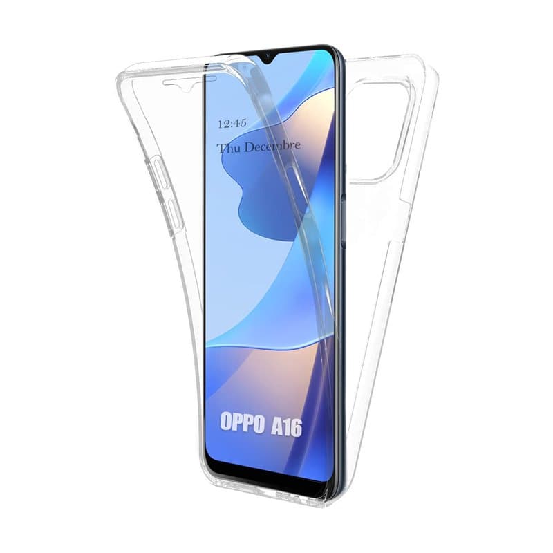 AURSTORE Coque pour Oppo A16 / Oppo A16s,Protection intégrale Avant + Arrière en Rigide, Housse Etui Pochette Tactile Protection