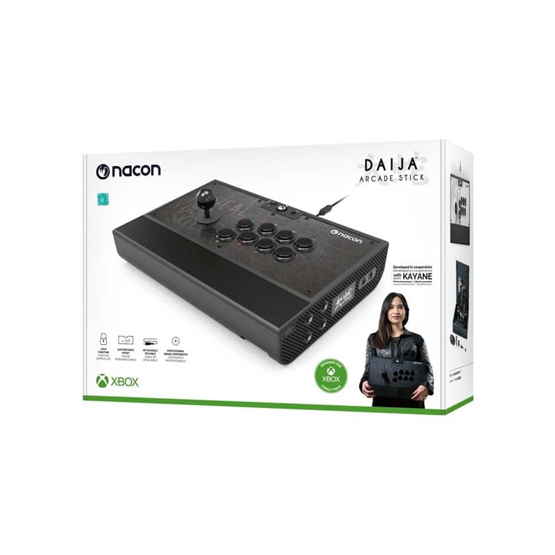 Arcade stick offciel Xbox Series. Compatible Xbox One et PC. Joystick et boutons d'actions Sanwa®