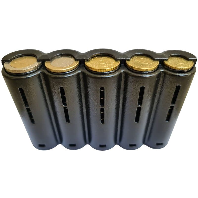 Monnayeur Pièces Euro – Pour Portefeuille Serveur Restauration Pratique – Caisse Monnaie Pièces – Range Monnaie 5 compartiments