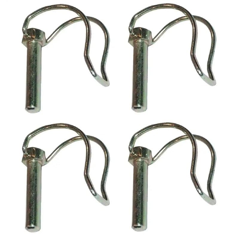 cyclingcolors 4x Goupille demi-lune fraise en acier zingué Goupille remorque Motoculture tondeuse tracteur, 8x45mm