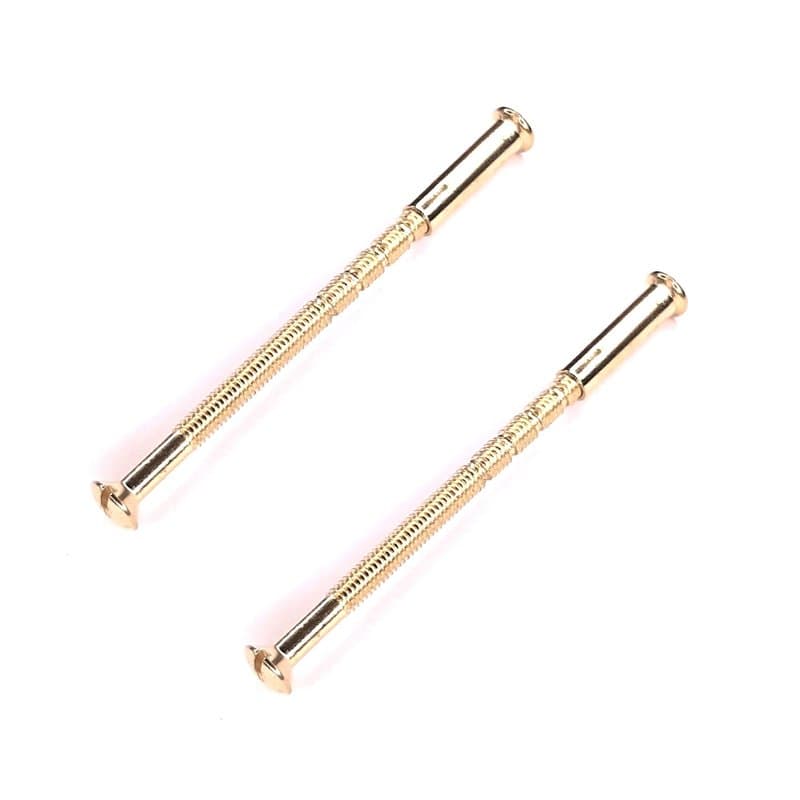 cyclingcolors 2x vis relieuse M4 longueur sécable 35 à 65mm idéal assemblage raccord porte meuble maison, laitonné