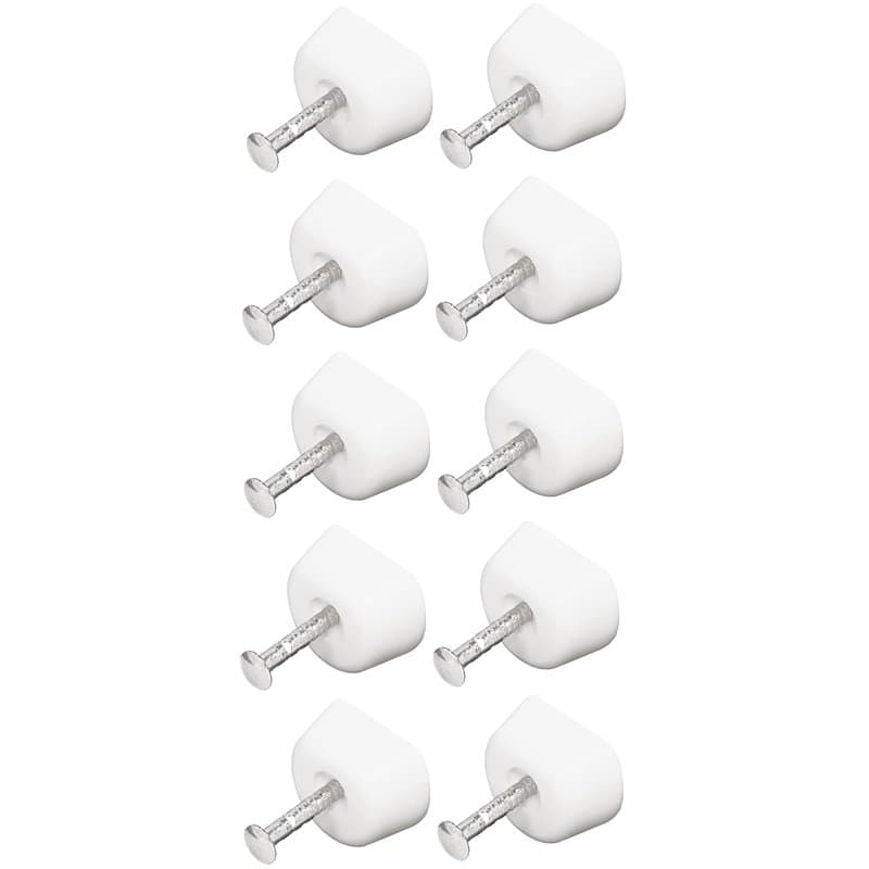 cyclingcolors 10x taquet à clou plastique blanc support étagère meuble tablette tiroir renfort pointe à clouer