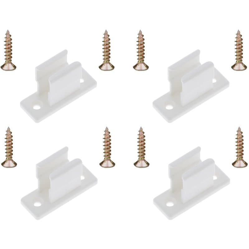 cyclingcolors 4x Clip bloqueur de manivelle volet Roulant Blanc Support Guide Manette Plastique 13mm Universel fenêtre Mur à Vis