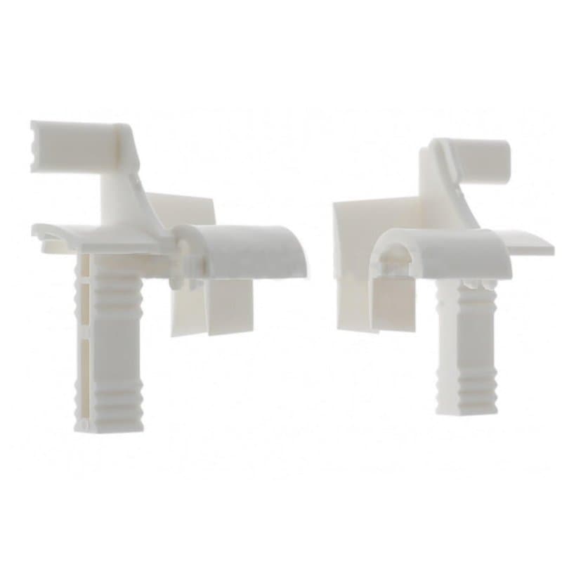 cyclingcolors 2x Tulipe volet roulant monobloc quart de rond pour lames de 7 à 9mm PVC blanc Entonnoir Rail de guidage Universel