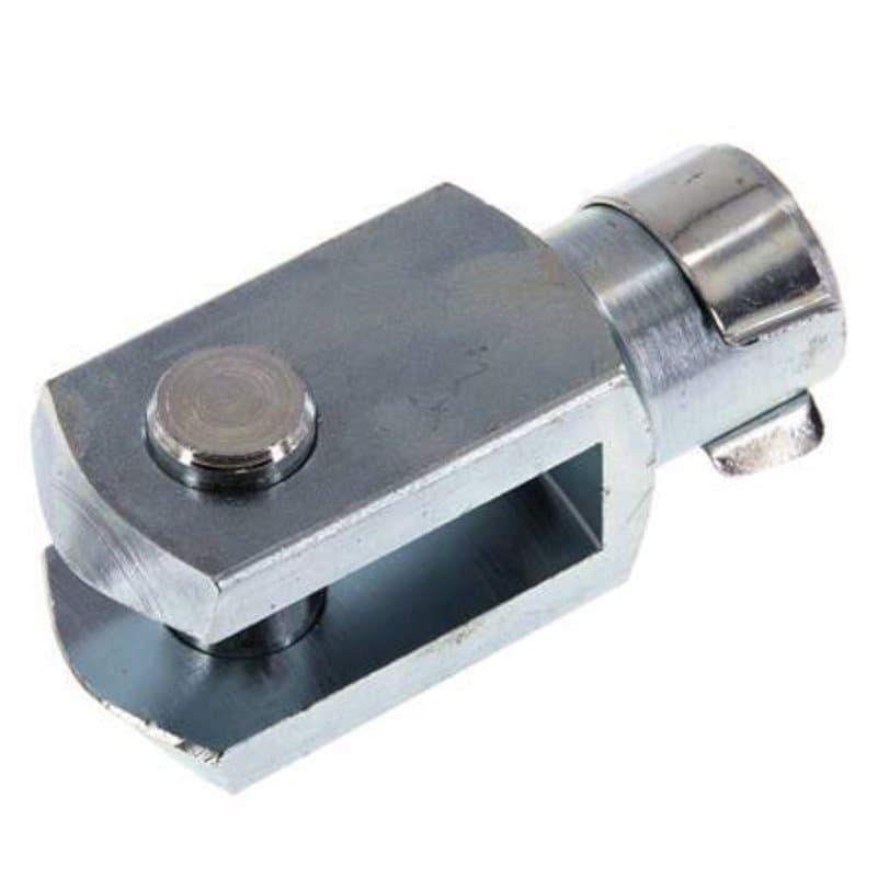 cyclingcolors Chape Femelle avec axe M5 x 10mm en Acier zingué DIN 8140 71752 pièce de Fixation pour vérin Tête Embout Fourche U