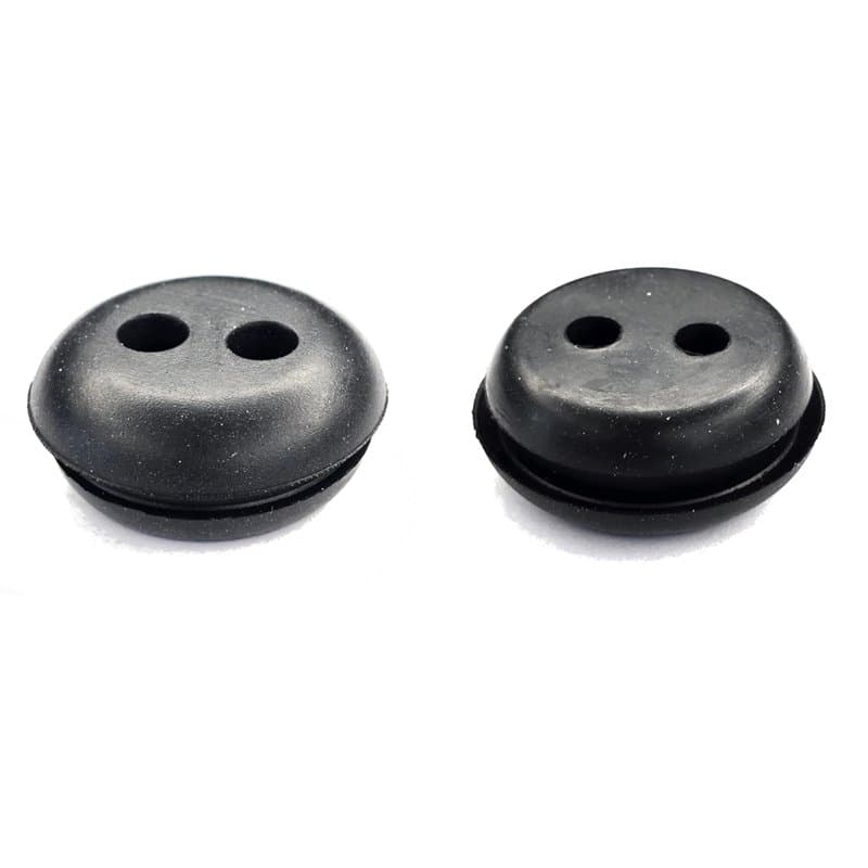cyclingcolors 2x Passe cloison universel pour durite passage Ø5mm en caoutchouc noir Gaine Câble Tuyau Flexible Tondeuse Tracteu