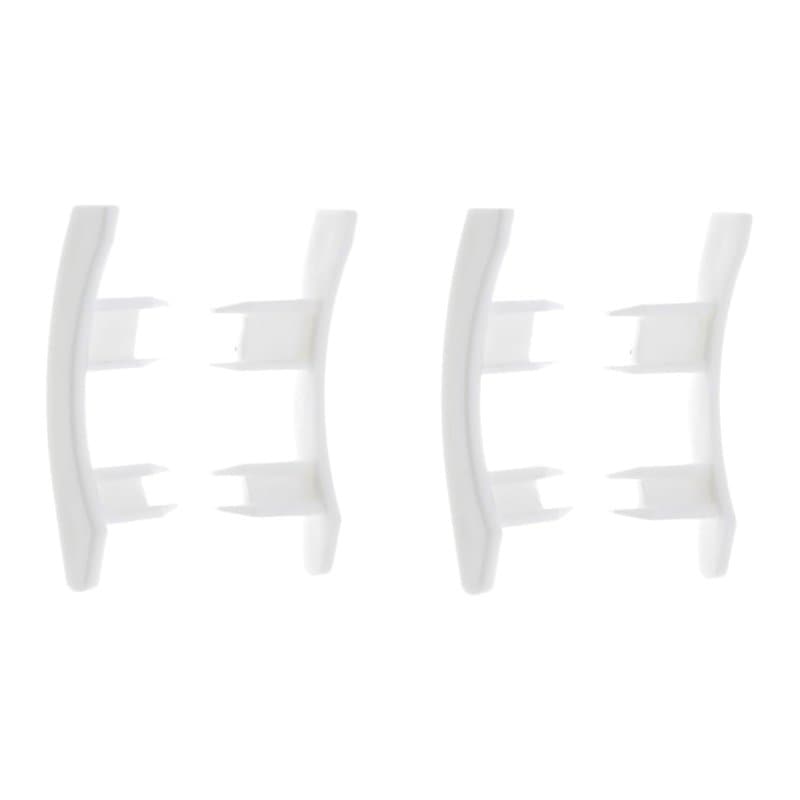 cyclingcolors 4x Embout guidage de lame de volet roulant en PVC blanc Coulisse Maintien Treuil Fenêtre Store Ouverture Fermeture