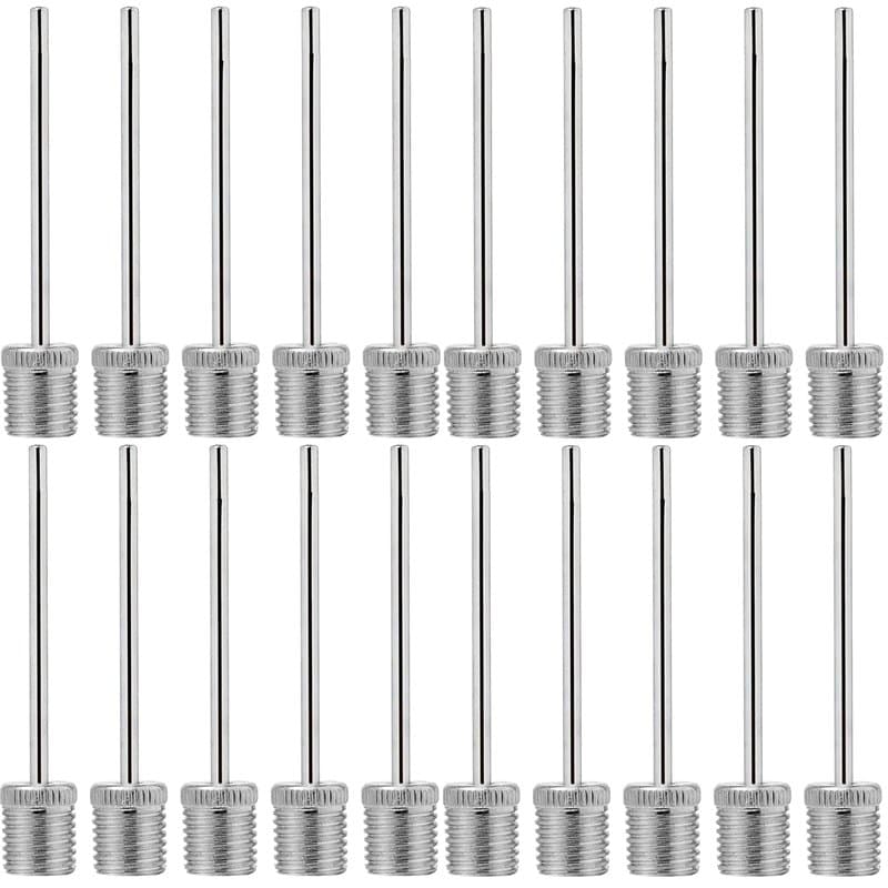 cyclingcolors 20x Aiguille de gonflage pour Pompe vélo Ballon compresseur Matelas Embout connecteur métal à Visser