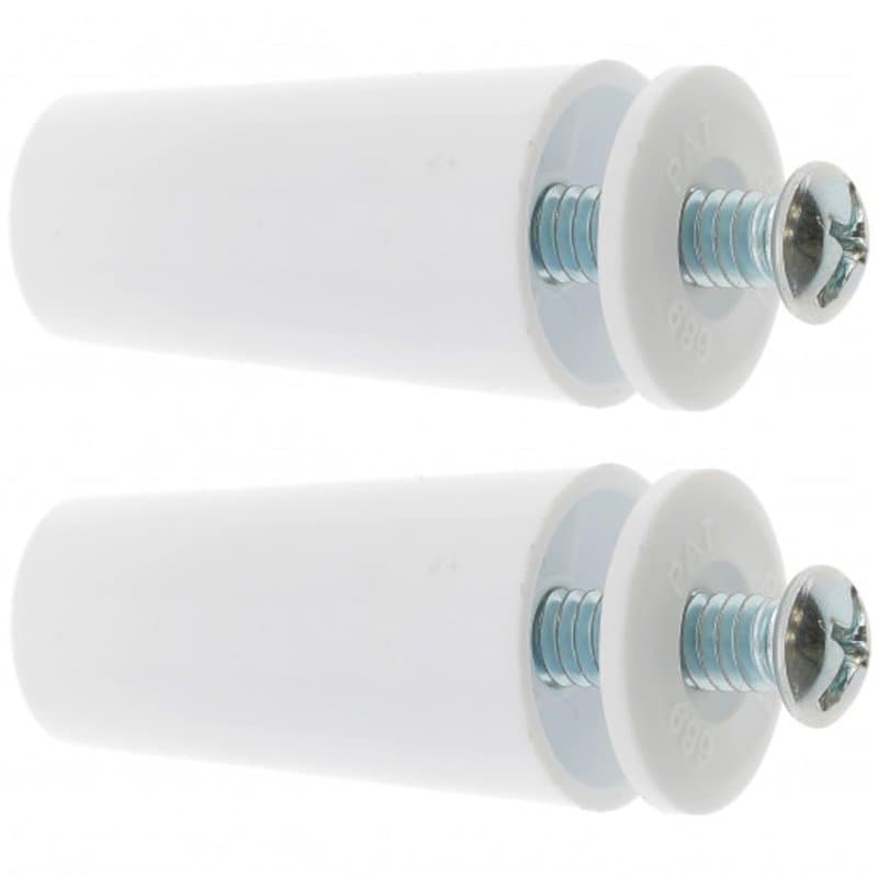 cyclingcolors 2x Butée d'arrêt de lame finale de volet roulant cône Ø22mm longueur 60mm en PVC avec rondelle et vis Store Fenêtr