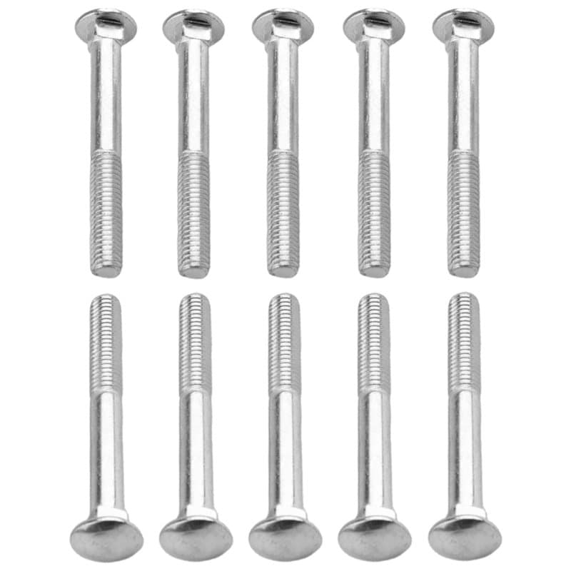 cyclingcolors 10x Vis à Tête Bombée Collet Carré DIN 603 Acier Inoxydable A2 Boulon Tête Ronde Plate Champignon Métrique, M6x80m