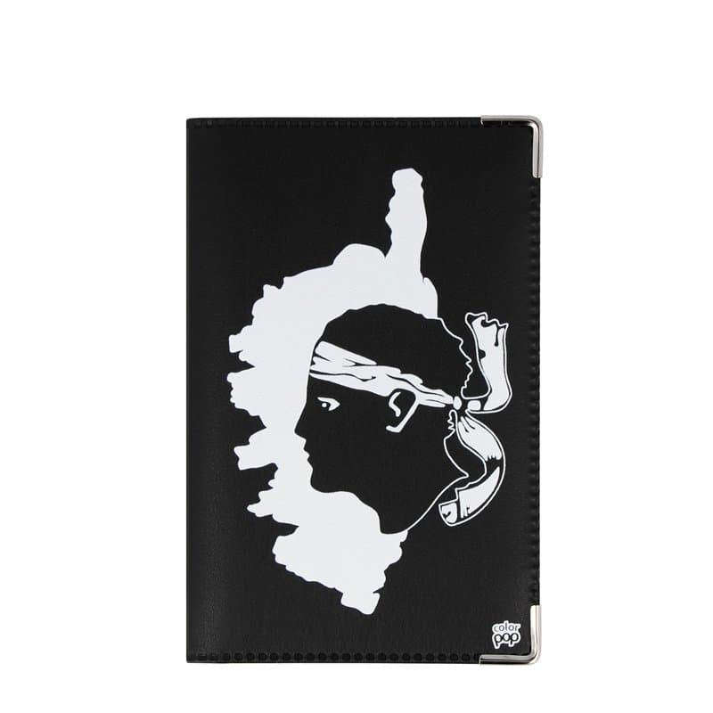 Color Pop Porte-papiers Voiture Nouveau permis Collection Corse, Motif tête de Maure - France - PVC – papiers français – Carte G