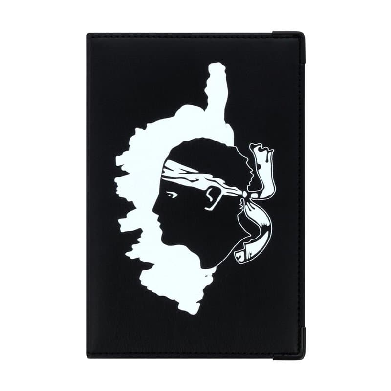 Color Pop Porte-papiers Voiture Collection Corse, Motif tête de Maure - Fabrication française - PVC – papiers français - Etui Ca