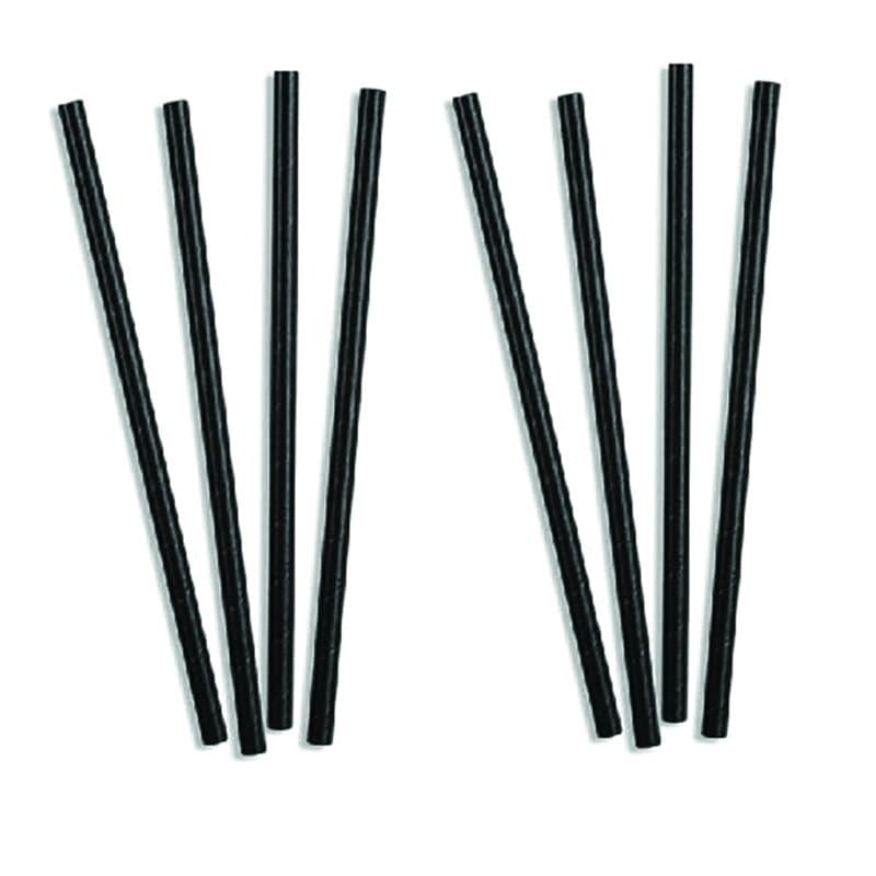 PARENCE - Lot de 25 Pailles en Carton Noir - Élégance et Respect de l'Environnement - Recyclable - 14 CM