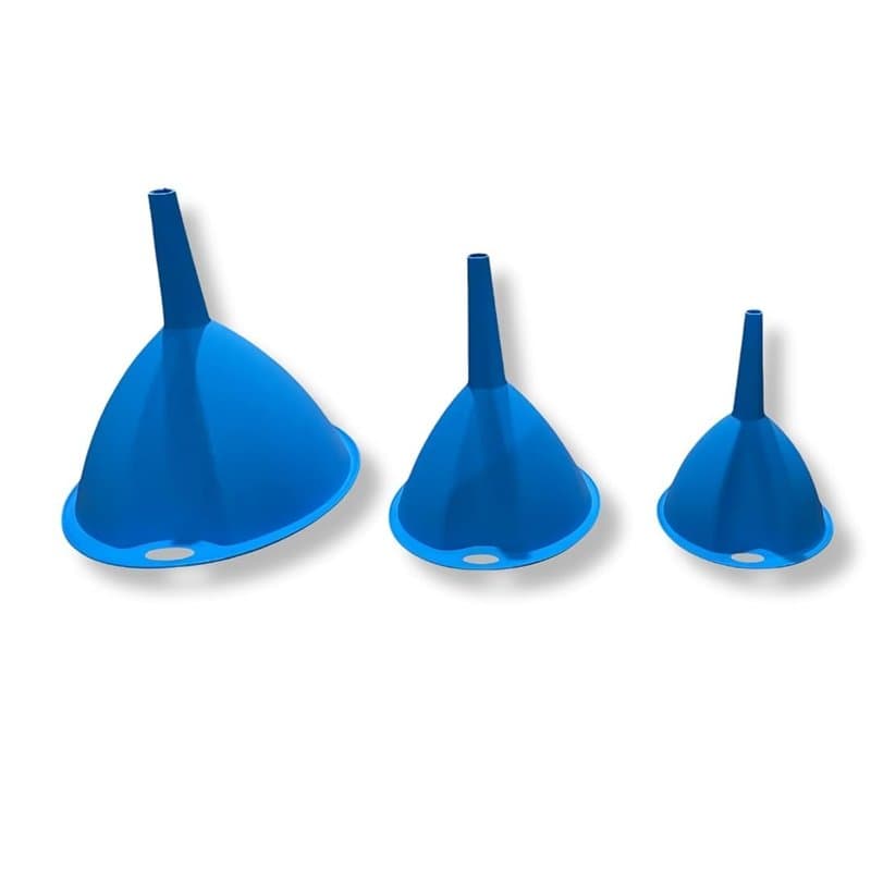 PARENCE.- Lot de 3 Entonnoirs en Plastique de Qualité Alimentaire - Différentes Tailles pour Cuisine, Garage et Plus - Faciles à