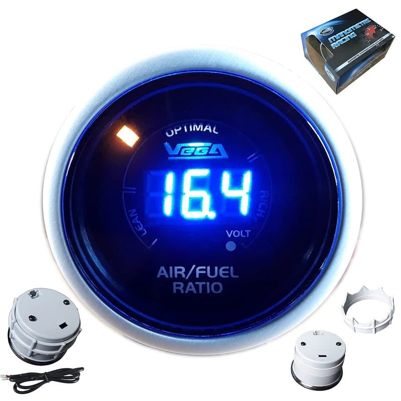 VEGA Manomètre richesse Air/Essence AFR numérique et leds 52 mm marque Française