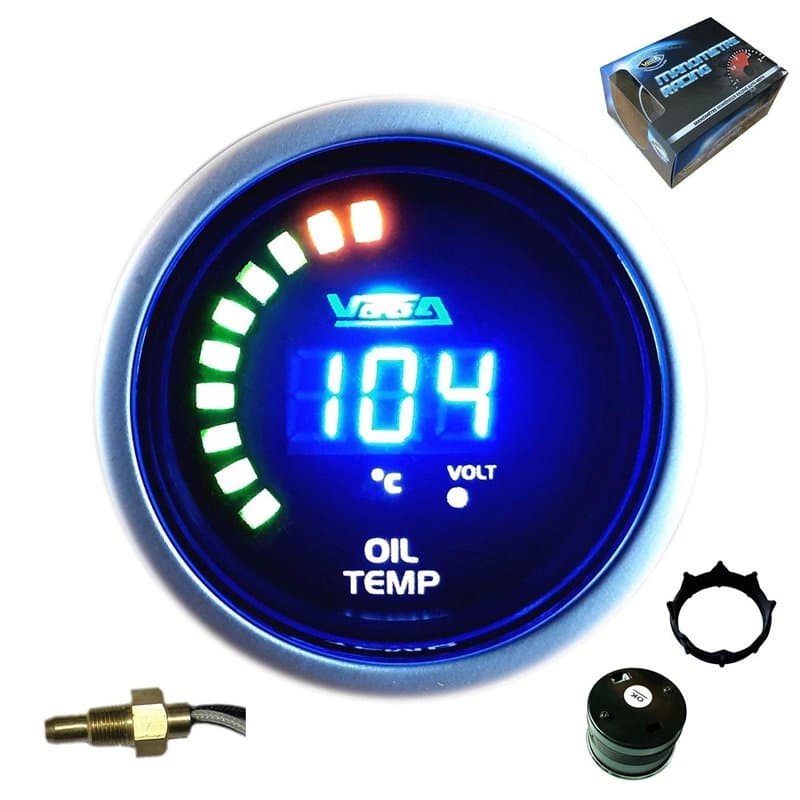 Manomètre Vega® température d'huile 20-150 °C affichage numérique et leds 52 mm marque Française