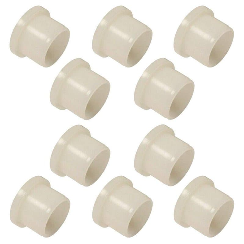 cyclingcolors 10x Coussinet entretoise épaulée plastique nylon vis rondelle collerette (6 x 8 x 10 x 10 x 2mm)