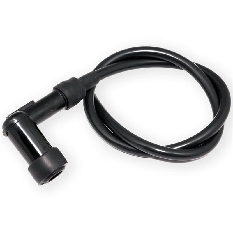 Easyboost Antiparasite Noir avec Fil de Bougie Haute tension 50cm Capuchon pour Scooter Moto 50cc pour MBK Booster Nitro AM6 Der