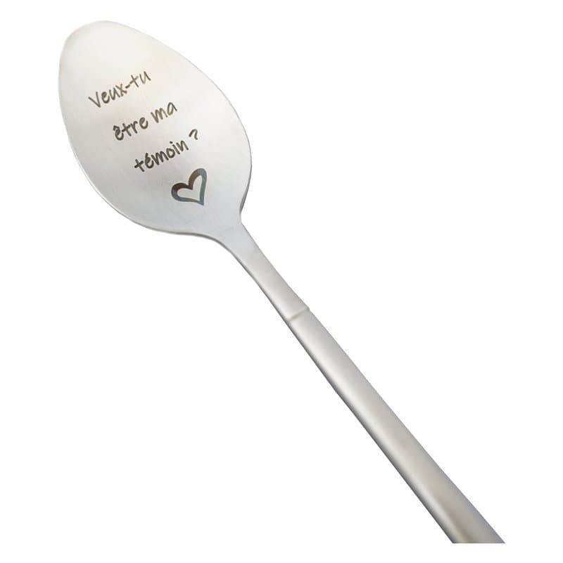 Cuillère Veux-tu être ma Témoin, Idee Cadeau Original Personnalisé pour faire votre demande de temoin pour votre mariage, Annonc