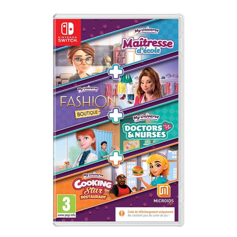 4 Jeux en 1 : My Universe - Pack Metiers Switch (Code de téléchargment)