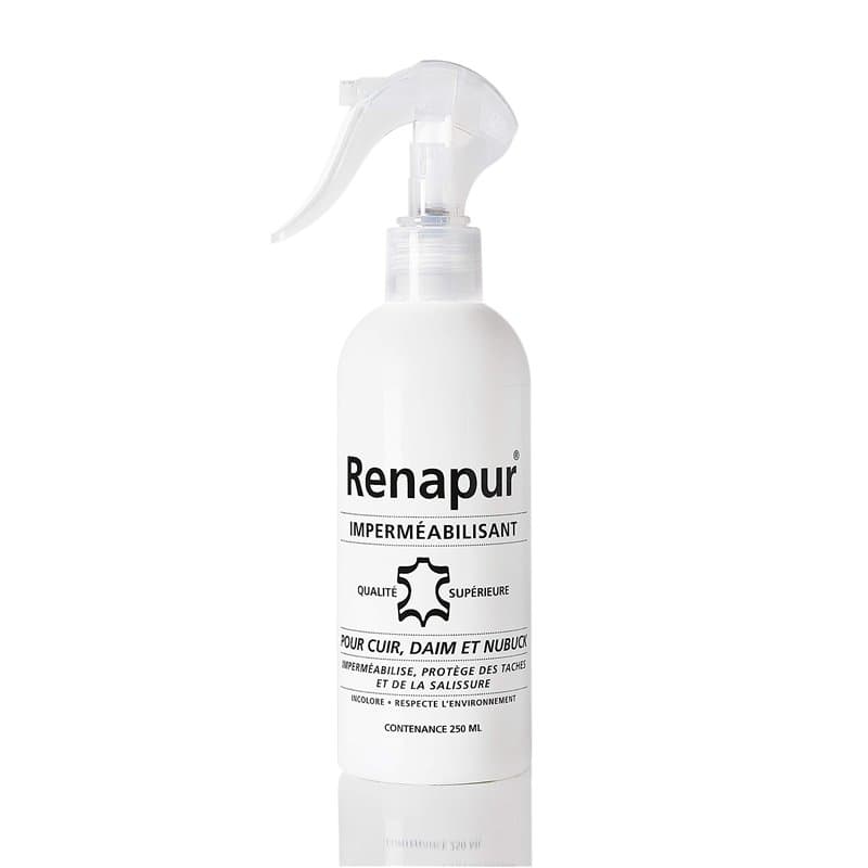 RENAPUR Imperméabilisant pour Cuir, Daim, Nubuck et Tissus 250ML (Marque Française)