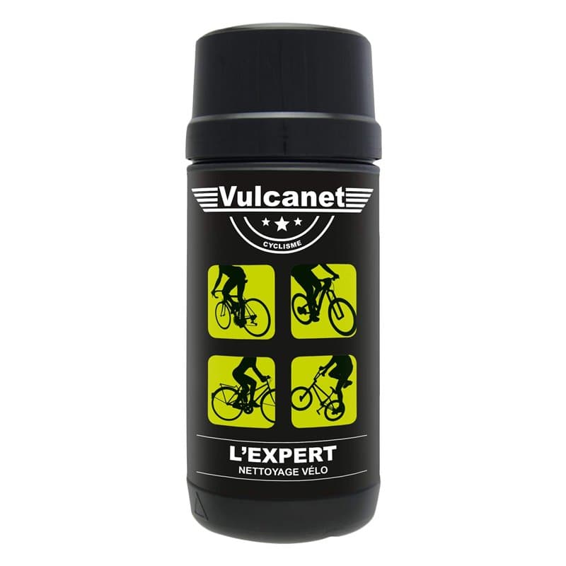Vulcanet Lingettes Nettoyantes Sans Eau Pour Vélos De Route, Vtt Et Électrique - Microfibre Pinceau Inclus Dégraissent Protègent