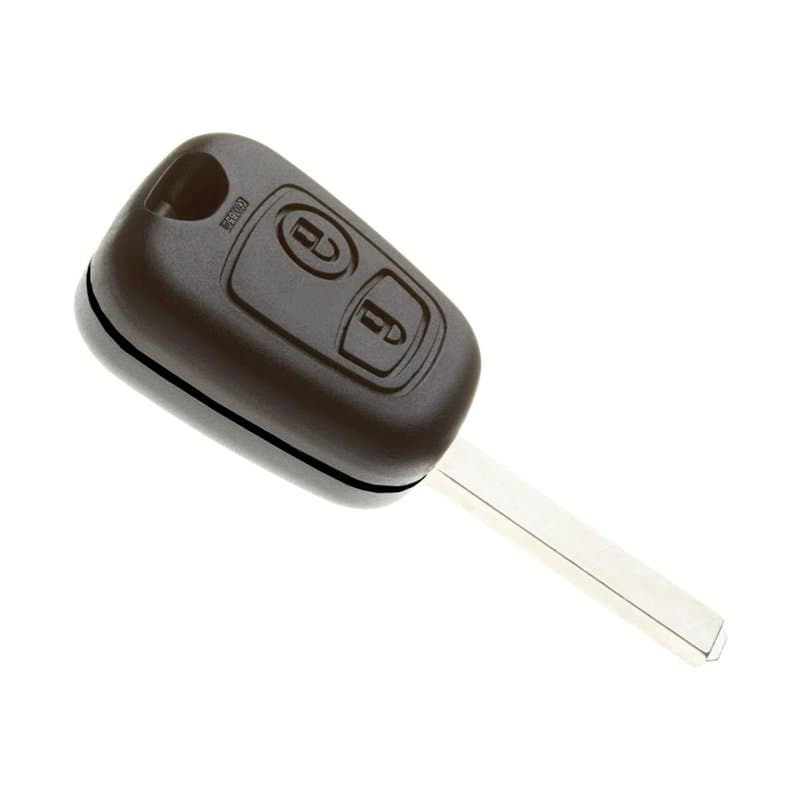 JONGO - Coque de Clé avec Lame Compatible avec Citroën C1, C2, C3, C3 Picasso, Peugeot 107 et Toyota Aygo | Boitier Clef Plip Vo